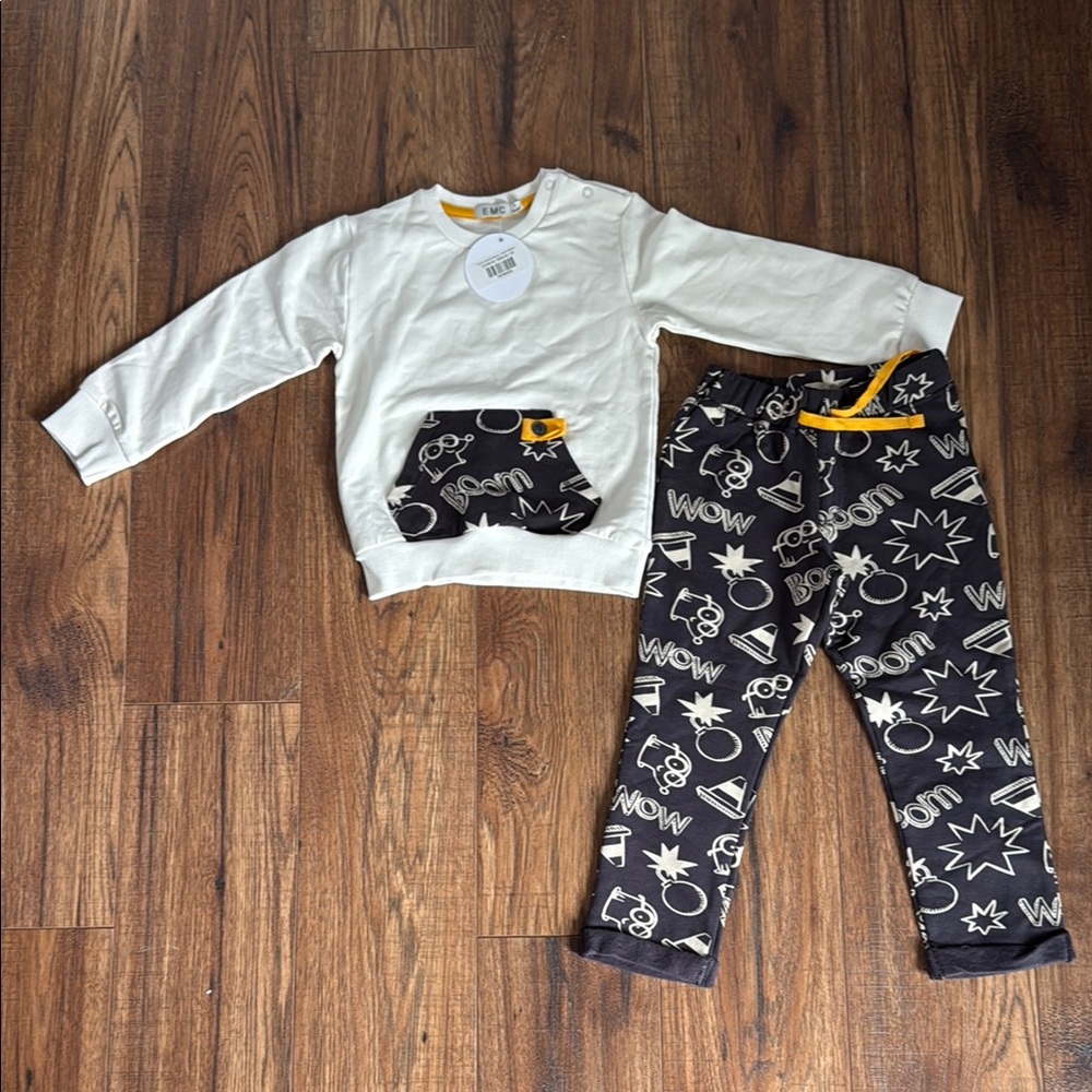 Kids Matching Set - White and Black